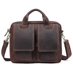 HANXIAODONG Mens Laptop Messenger Bag Shoulder Bag Mens Vintage Tote Shoulder Messenger Bags Large Capacity Bags for Business Casual