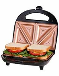 J-Jati Sandwich Maker, Panini Press + Electric Sandwich Maker Toasting,  Grilling, Waffles, Omelettes, Breakfast, Lunch, dinner, Sandwich Toaster