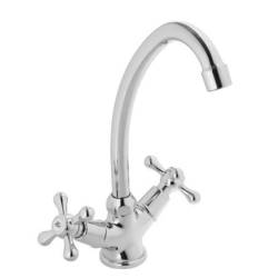 Classico Deck Type Sink Mixer With Swivel Spout Chrome Plated Dzr Brass