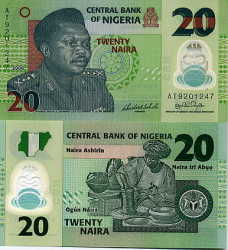 Do Not Pay - Nigeria 20 Naira 2007 Plastic Unc