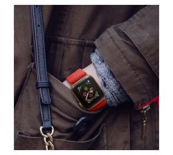 Nylon Solo Loop Strap With Buckle For Apple Watch 38 40 41MM-WATERMELLON Red