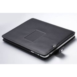 MiniSuit Leather Carrying Case Cover folio With Built-in Stand For Apple Ipad 3G Tablet Wifi Model 16GB 32GB 64GB Black