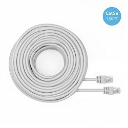 Amcrest CAT5E Cable 150FT Ethernet Cable Internet High Speed Network Cable For Poe Security Cameras Smart Tv PS4 Xbox One Nintendo Switch Laptop Computer
