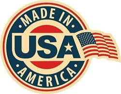 Made In Usa America Flag Badge Star Sticker Decal Design 5" X 4