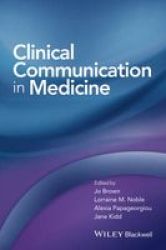 Clinical Communication In Medicine Paperback