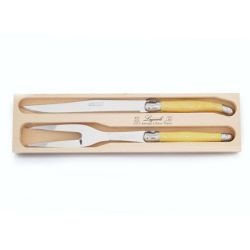 Andre Verdier Laguiole - Carving Set In A Wooden Box