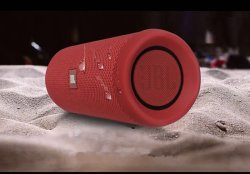JBL Flip 4 Bluetooth Portable Stereo Speaker - Red