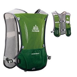 Triwonder Hydration Pack Backpack 5L Marathoner Running Race Hydration Vest Army Green - Only Vest