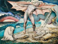 CaylayBrady Oil Painting 'william Blake - Satan Smiting Job With Sore Boils 1826' Printing On Polyster Canvas 12X16 Inch 30X40 Cm The Best Living