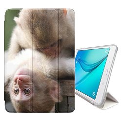 Stplus Baby Monkey Animal Cover Case + Sleep wake Function + Stand For Samsung Galaxy Tab E Lite 7" Galaxy Tab 3 Lite 7" T110 T111 T113 T116 Series