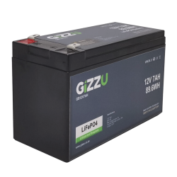 Gizzu 12V 7AH Lithium-ion Phosphate LIFEPO4 Battery