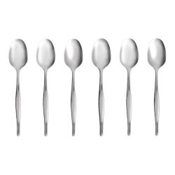 6 Piece Teaspoon Slimline - Silver