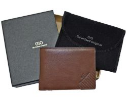 Full Grain Genuine Leather Wallet In Gift Box - Black