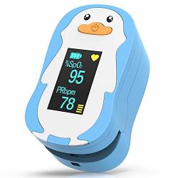 Children Blood Oxygen Saturation Monitor Homiee Digital Fingertip SPO2 Oxygen Meter Heart Rate Monitor With 2 Aaa Batteries And Lanyard For Kids Above 2