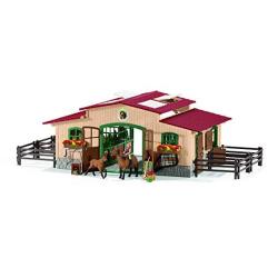 Schleich Stable With Horses & Accessories