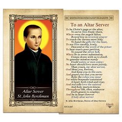 Altar Server St. John Berchman Laminated Holy Card - Pack Of 3