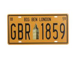 Decorative License Plate - Vintge Plate Signs "great Britain Big Ben 1859" Art Wall Decor