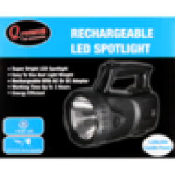 Black Rechargeable LED Spotlight