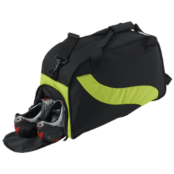 Wave Design Duffel Bag With Shoe Compartment - 3 Colours - New - Barron