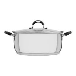 Tramontina Tri-ply Stainless Steel 30CM 8.9L Casserole With Glass Lid