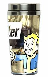 Fallout Travel Mug Fallout Shelter Metallic Design