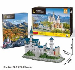 CubicFun - National Geographic - Neuschwanstein Castle 3D Puzzle 121 Pieces