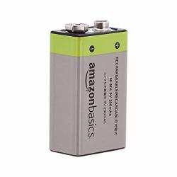 Amazonbasics 9V Cell Rechargeable Batteries 200MAH Ni-mh 4-PACK
