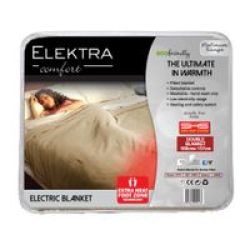 Elektra Comfort Platinum Fitted Electric Blanket 60W Double Acrylic Fur