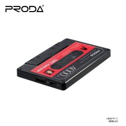 Remax Tape Powerbank 4000MAH Black+red PPP-15