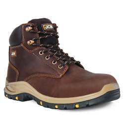 JCB Hiker Hro Brown Composite Toe Men's Boot Including Free High Quality Work Gloves - 10