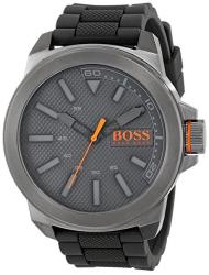 Boss Orange Men's 1513005 New York Stainless Steel And Silicone Watch