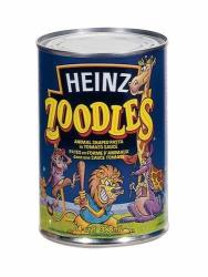 Heinz Zoodles Animal Shaped Pasta With Tomato Sauce 398ML 13.4OZ Can Imported From Canada