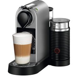 Nespresso Citiz Automatic Coffee Machine With Aeroccino Milk Frother Silver -
