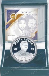 Sa Silver R1 Proof 2015 - Mandela - Life Of A Legend Series