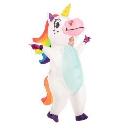 Unicorn Full Suit With Automatic Battery Air Inflator - White