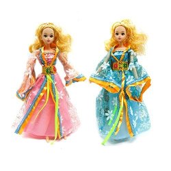 Buorsa 2 Pack Chinese Ancient Dress Chinese Traditional Classical Princess Dress For Barb For Barbie Dolls