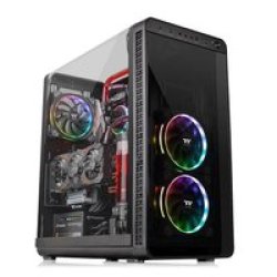 Thermaltake View 37 Rgb Edition Windowed E-atx Mid-tower Chassis Black