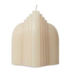 @home Pillar Candle Arched Door Ivory 9X8.5CM