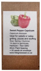 Heirloom Veg Seeds - Pepper - Capsicum Annuum