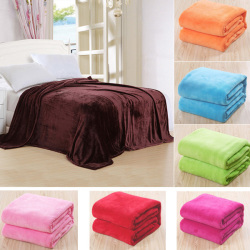 150x100cm Flannel Blanket Sofa Bed Soft Coral Fleece Bedding Article