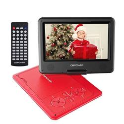 Upgraded Portable DVD Player With 9.5" HD Swivel Screen Supports Sd Card usb cd dvd With Av In out And Earphone Port 5-HOUR Built-in Rechargeable Battery Suitable