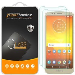 2-PACK Supershieldz For Motorola Moto E5 Tempered Glass Screen Protector Anti-scratch Bubble Free Lifetime Replacement