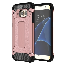 Tuff-Luv Tough Armour Case for Samsung Galaxy S7 edge in Rose Gold