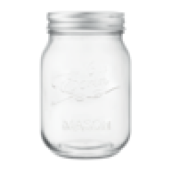 Clear Mason Jar 500ML