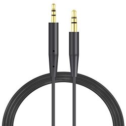 700 Cable Replacement Extension Audio Cord Line Compatible With Bose Quietcomfort 35 II Soundlink II Noise Cancelling Wireless Bluetooth Headphones 700. Black Cable