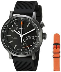 Timex Unisex TWG012600 Metropolitan Activity Tracker Smart Watch Gift Set With Black Silicone And