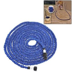 Durable Flexible Dual-layer Water Pipe Water Hose Stretch Length: 7.5M Us Standard Blue