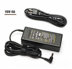 19V LED Tv Hdtv Monitor Power Cord Charger For Samsung 32" Class J5205 J5003 22" H5000 UN32J4000AF UN32J4000AGXZD UN22H5000 UN32J4000 UN32J400DAF UN32J5205 BN44-00835A Ac