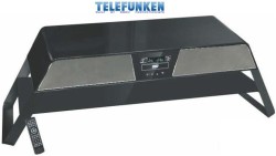 Complete Telefunken Entertainment Stand Simplicity Model Black Vessb-2020btb