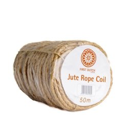 Fdb Jute Rope Coil Natural 50M